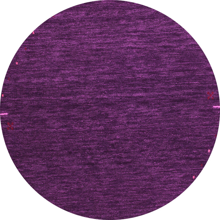 Round Abstract Pink Contemporary Rug, con1075pnk