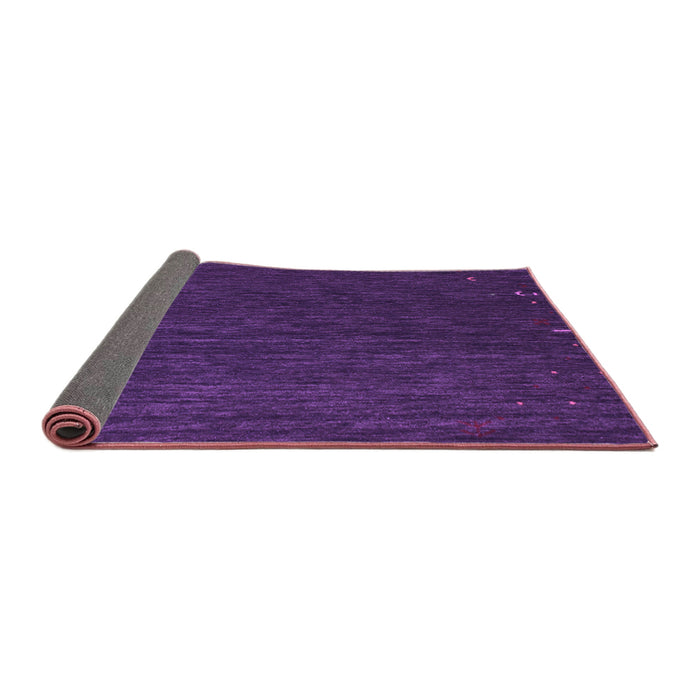 Sideview of Abstract Purple Contemporary Rug, con1075pur