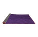 Sideview of Abstract Purple Contemporary Rug, con1075pur