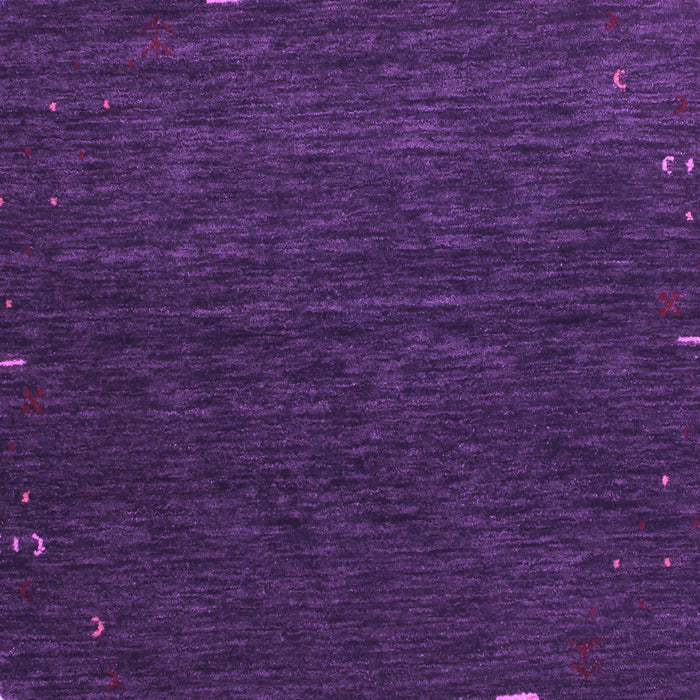 Square Abstract Purple Contemporary Rug, con1075pur