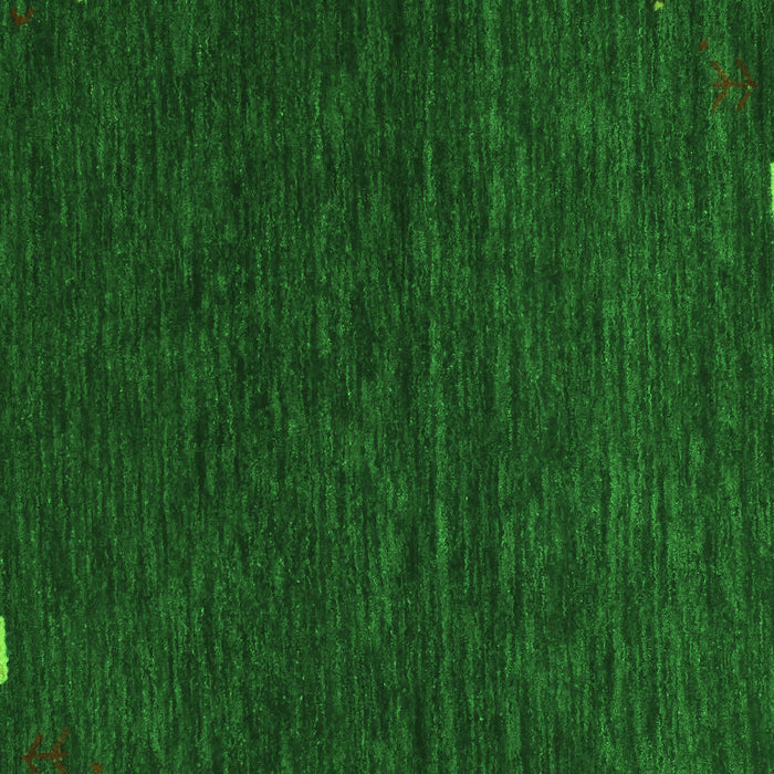 Serging Thickness of Machine Washable Abstract Green Contemporary Area Rugs, wshcon1075grn