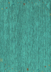 Abstract Turquoise Contemporary Rug, con1076turq