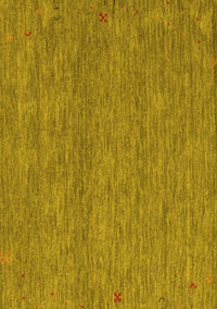 Abstract Yellow Contemporary Rug, con1076yw