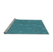Sideview of Machine Washable Abstract Light Blue Contemporary Rug, wshcon1076lblu