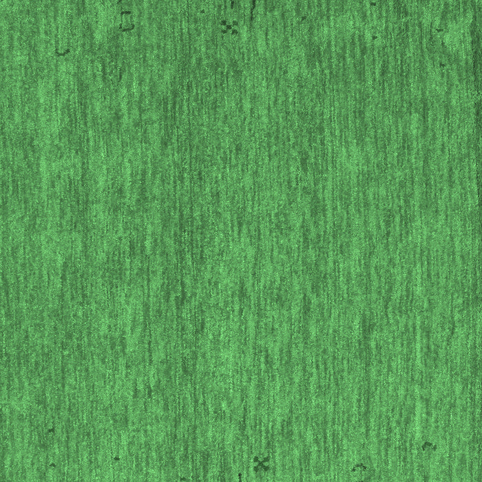 Square Abstract Emerald Green Contemporary Rug, con1076emgrn