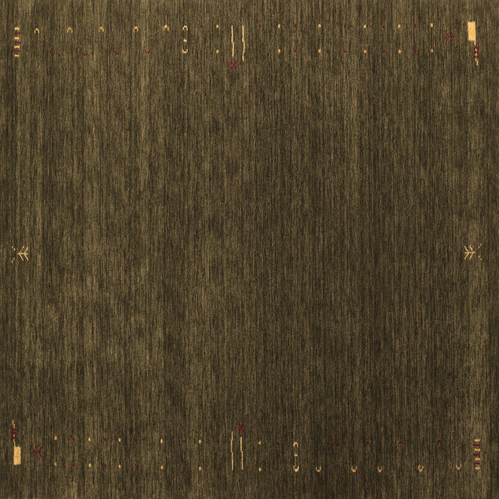 Square Abstract Brown Contemporary Rug, con1077brn