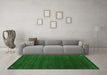 Machine Washable Abstract Green Contemporary Area Rugs in a Living Room,, wshcon1077grn