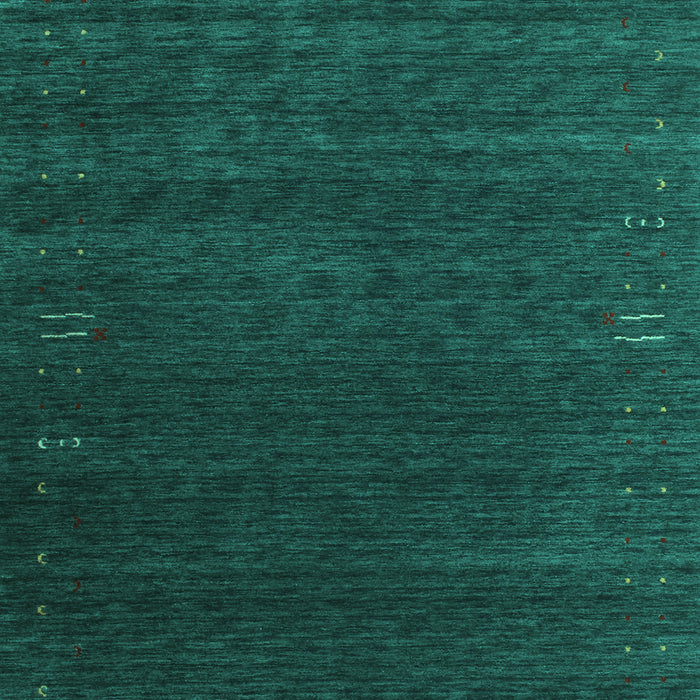 Machine Washable Abstract Turquoise Contemporary Area Rugs, wshcon1077turq
