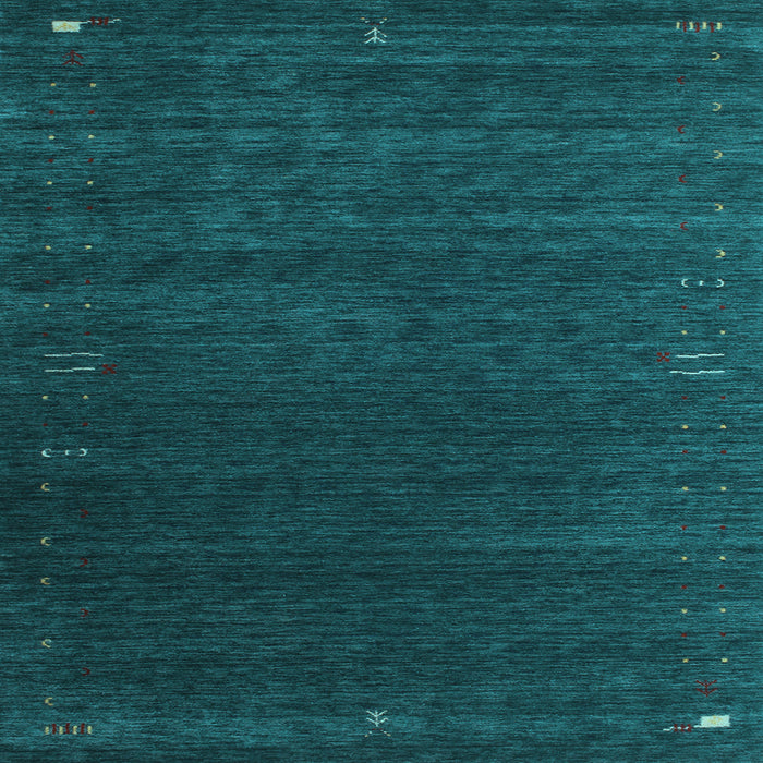 Square Abstract Light Blue Contemporary Rug, con1077lblu