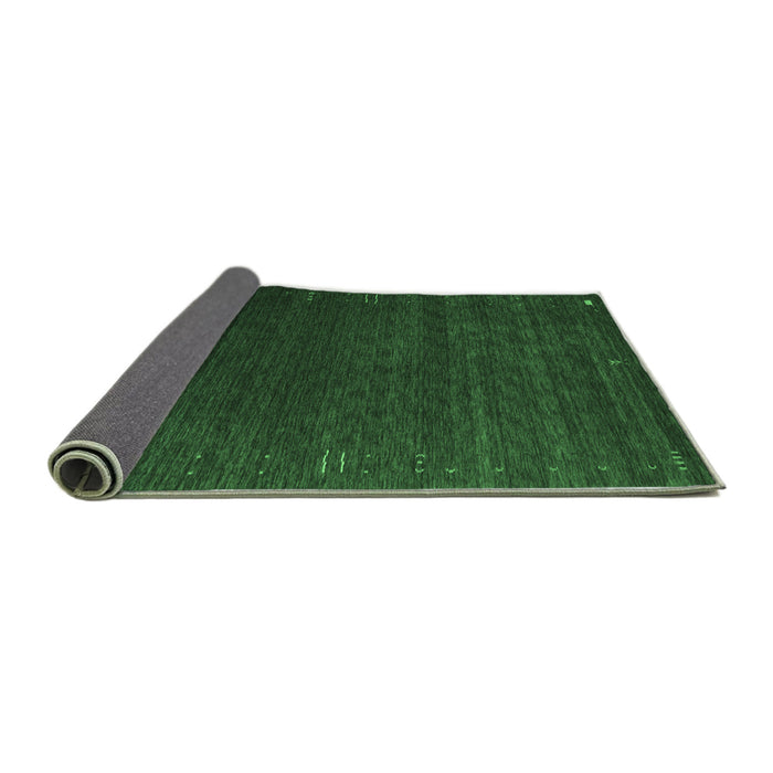 Sideview of Abstract Emerald Green Contemporary Rug, con1077emgrn
