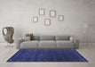 Machine Washable Abstract Blue Contemporary Rug in a Living Room, wshcon1077blu