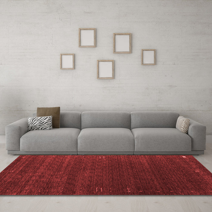 Contemporary Red Washable Rugs