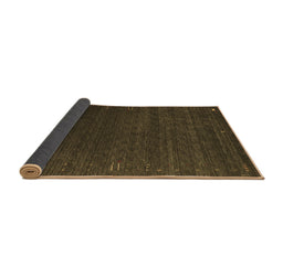 Sideview of Abstract Brown Contemporary Rug, con1077brn