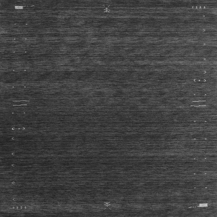 Round Machine Washable Abstract Gray Contemporary Rug, wshcon1077gry