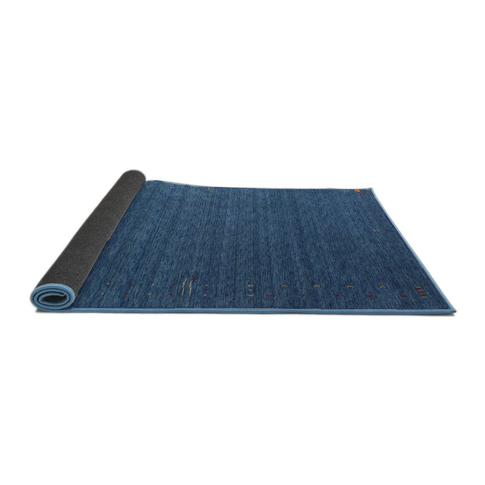 Thickness of Contemporary Blue Modern Rug, con1078