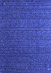 Abstract Blue Contemporary Rug, con1078blu