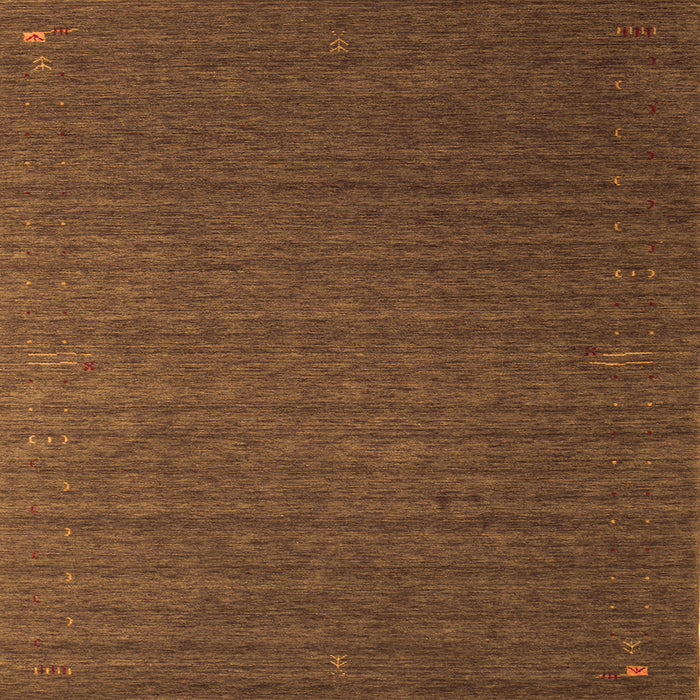 Serging Thickness of Abstract Orange Contemporary Rug, con1078org