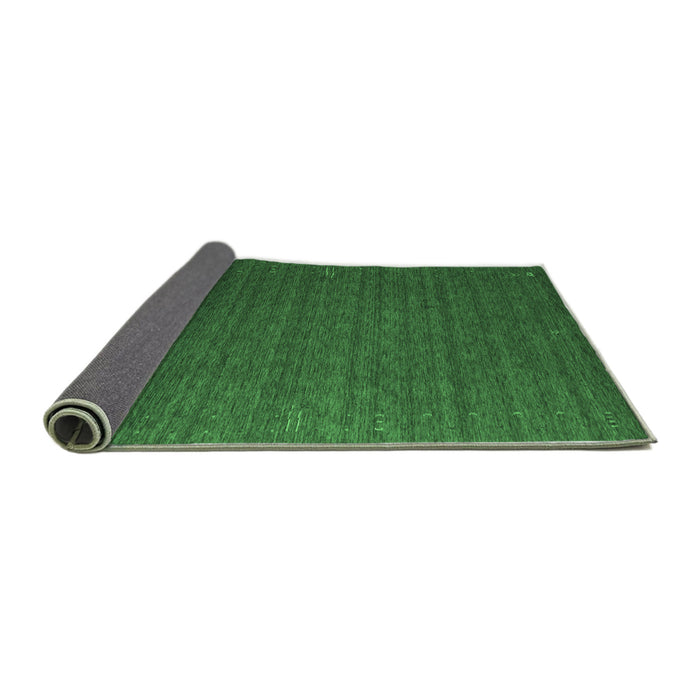 Sideview of Abstract Emerald Green Contemporary Rug, con1078emgrn