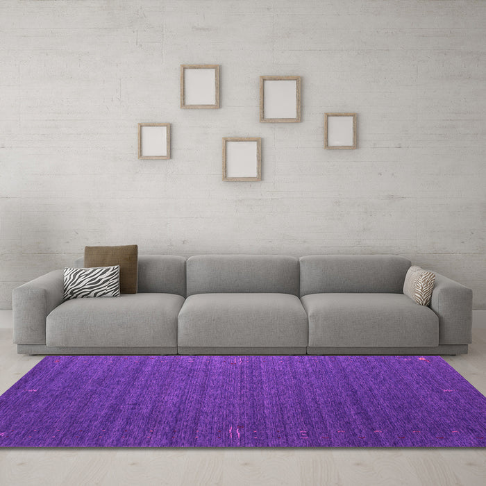 Machine Washable Abstract Pink Contemporary Rug in a Living Room, wshcon1078pnk
