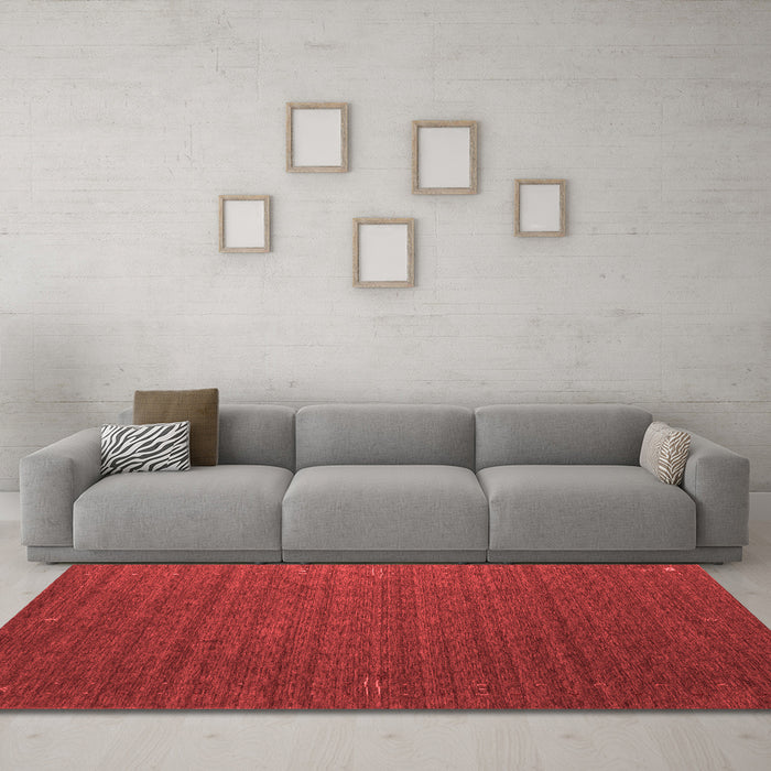 Contemporary Red Washable Rugs