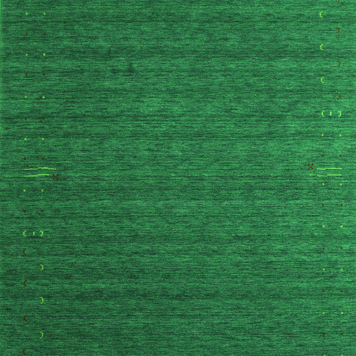 Serging Thickness of Machine Washable Abstract Green Contemporary Area Rugs, wshcon1078grn