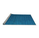 Sideview of Machine Washable Abstract Light Blue Contemporary Rug, wshcon1078lblu