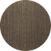 Round Machine Washable Abstract Brown Contemporary Rug, wshcon1078brn