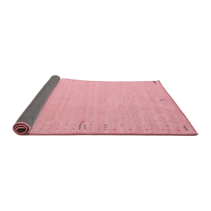 Thickness of Contemporary Pink Modern Rug, con1079
