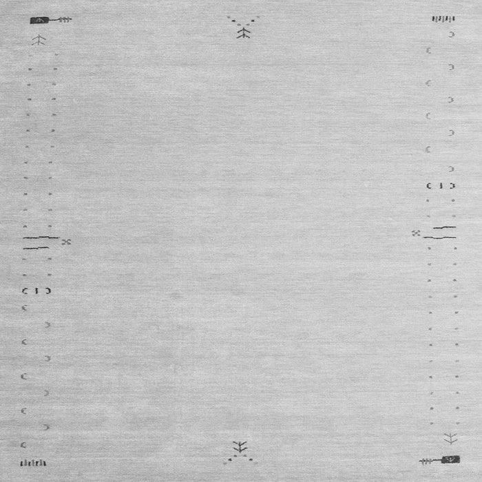 Round Machine Washable Abstract Gray Contemporary Rug, wshcon1079gry