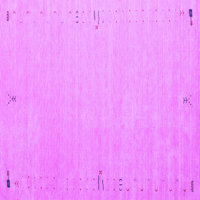 Square Machine Washable Abstract Purple Contemporary Area Rugs, wshcon1079pur