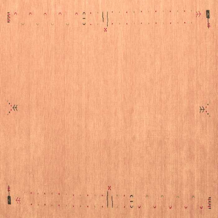 Square Machine Washable Abstract Brown Contemporary Rug, wshcon1079brn