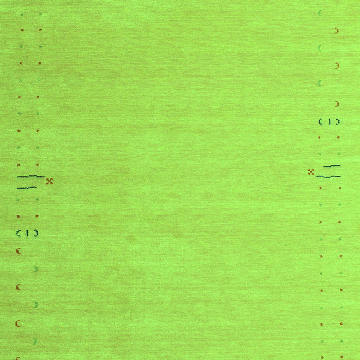 Abstract Green Contemporary Rug, con1079grn