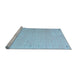 Sideview of Machine Washable Abstract Light Blue Contemporary Rug, wshcon1079lblu