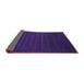 Sideview of Abstract Purple Contemporary Rug, con107pur