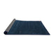 Thickness of Contemporary Blue Modern Rug, con1080