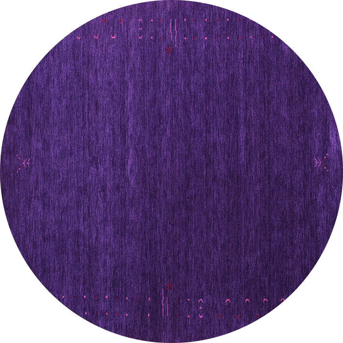 Round Abstract Pink Contemporary Rug, con1080pnk