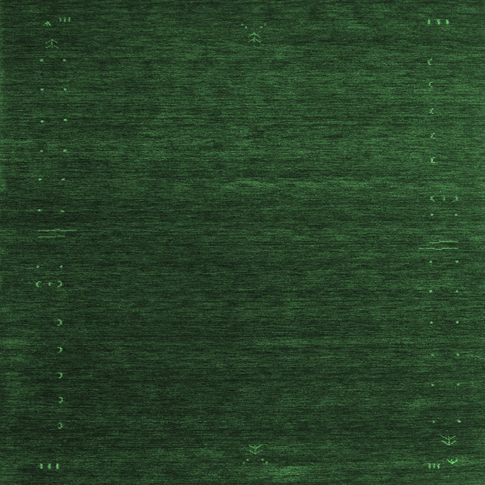 Square Abstract Emerald Green Contemporary Rug, con1080emgrn