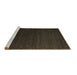 Sideview of Machine Washable Abstract Brown Contemporary Rug, wshcon1080brn