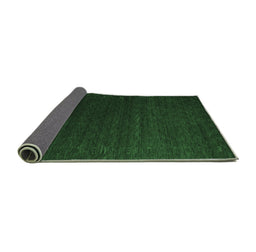 Sideview of Abstract Emerald Green Contemporary Rug, con1080emgrn