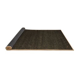 Sideview of Abstract Brown Contemporary Rug, con1080brn