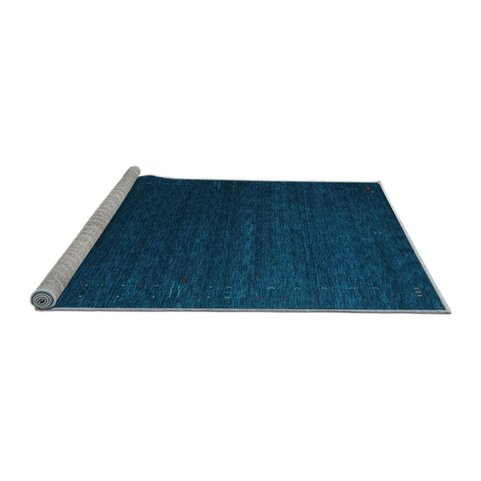 Sideview of Machine Washable Abstract Light Blue Contemporary Rug, wshcon1080lblu
