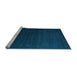 Sideview of Machine Washable Abstract Light Blue Contemporary Rug, wshcon1080lblu