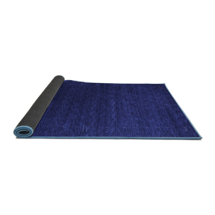 Sideview of Abstract Blue Contemporary Rug, con1080blu