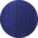 Round Machine Washable Abstract Blue Contemporary Rug, wshcon1080blu