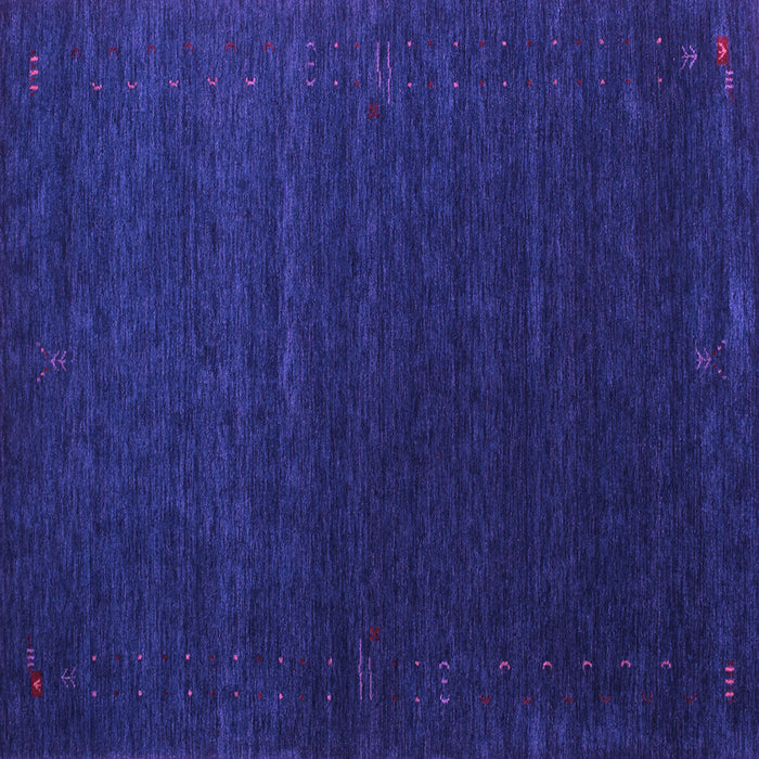 Square Machine Washable Abstract Purple Contemporary Area Rugs, wshcon1080pur