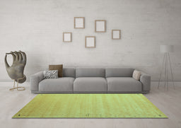 Machine Washable Abstract Light Blue Contemporary Rug in a Living Room, wshcon1081lblu