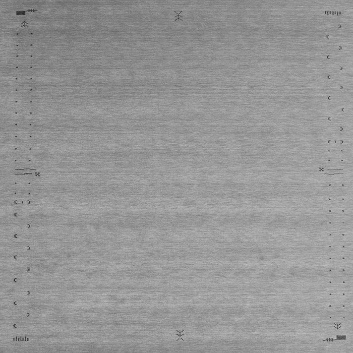 Round Machine Washable Abstract Gray Contemporary Rug, wshcon1081gry