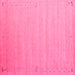 Square Abstract Pink Contemporary Rug, con1081pnk