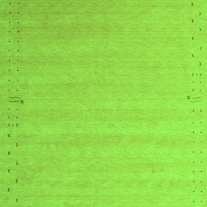 Serging Thickness of Machine Washable Abstract Green Contemporary Area Rugs, wshcon1081grn