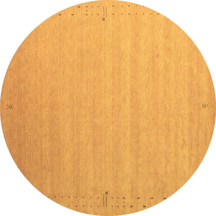 Round Machine Washable Abstract Brown Contemporary Rug, wshcon1081brn